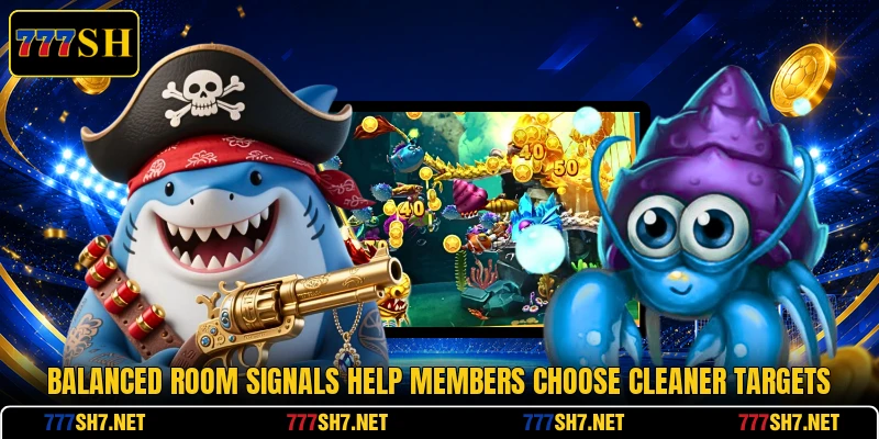 Balanced room signals help members choose cleaner targets Balanced room signals help members choose cleaner targets