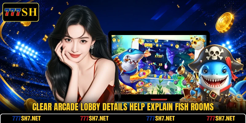 Clear arcade lobby details help explain Fish rooms Clear arcade lobby details help explain Fish rooms