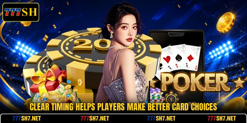 Clear timing helps players make better card choices Clear timing helps players make better card choices