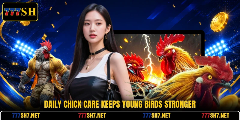 Daily chick care keeps young birds stronger Daily chick care keeps young birds stronger