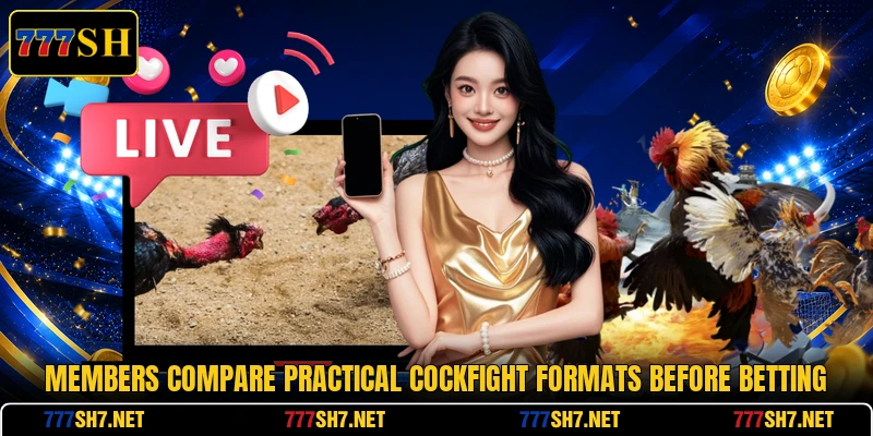 Members compare practical cockfight formats before betting Members compare practical cockfight formats before betting