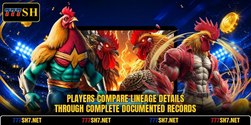 Players compare lineage details through complete documented records Players compare lineage details through complete documented records