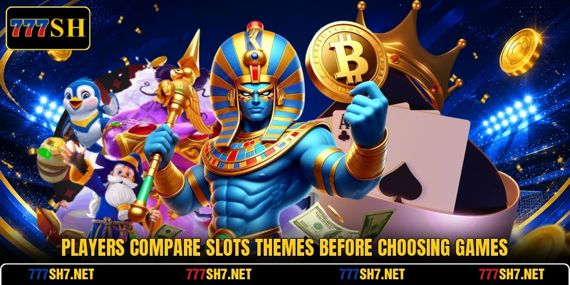 Players compare slots themes before choosing games Players compare slots themes before choosing games