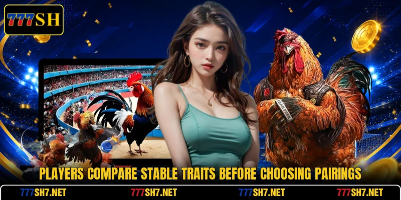 Players compare stable traits before choosing pairings Players compare stable traits before choosing pairings