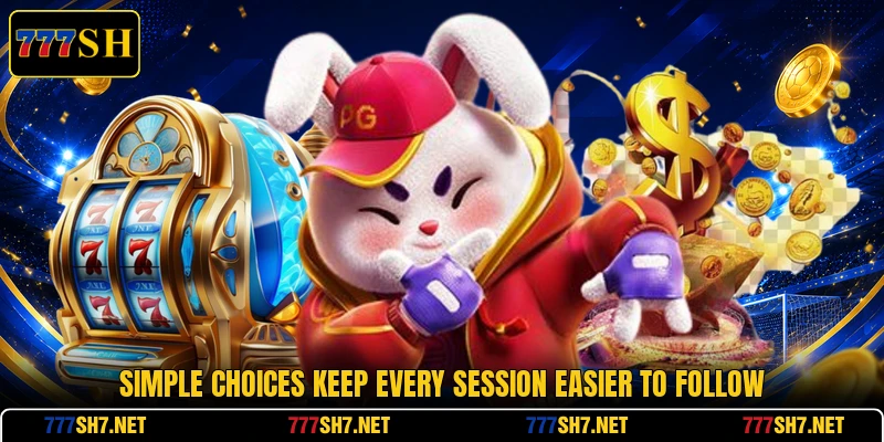 Simple choices keep every session easier to follow Simple choices keep every session easier to follow